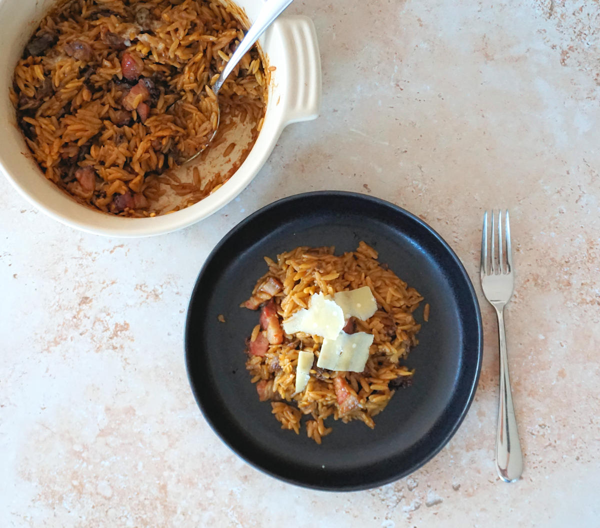 Baked Orzo With Mushrooms And Pancetta Recipe Cuisine Fiend